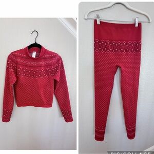 Fabletics high-waisted seamless leggings + top set